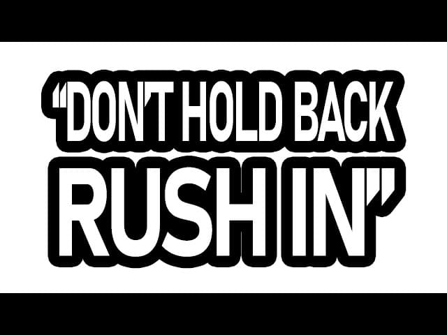 "Don't Hold Back Rush In" Lyric Video by JOCEAN - Live!!!