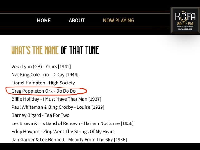 Greg Poppleton Sings: 1920s - 1930s Swing Jazz Album Mix 1